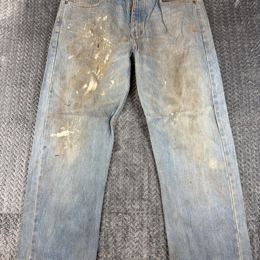 VTG Levis 581 Regular Straight Fit Red Tab Denim Jeans W34 L36